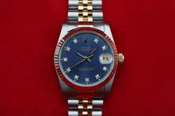 ROLEX 68273 BLUE DIAMOND DATEJUST 31MM 1989