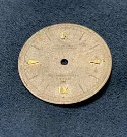 100% Original Rolex Bubbleback Dial, Raised Gold Roman Numerals/Arrow Markers