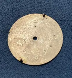 100% Original Rolex Bubbleback Dial, Raised Gold Roman Numerals/Arrow Markers