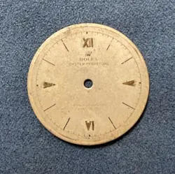 100% Original Rolex Bubbleback Dial, Raised Gold Roman Numerals/Arrow Markers