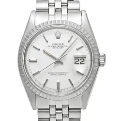 USED ROLEX DATEJUST 1603 WHITE CASE SIZE 36MM X 36MM MEN'S WATCH #6199