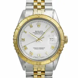USED ROLEX DATEJUST 16253 WHITE CASE SIZE 36MM X 36MM MEN'S WATCH #6119