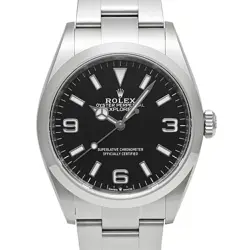 USED ROLEX EXPLORER 1 124270 BLACK CASE SIZE 36MM X 36MM MEN'S WATCH #6179