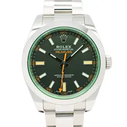 USED ROLEX MILGAUSS 116400GV BLACK MEN'S WATCH #63239