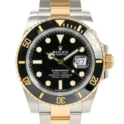 USED ROLEX SUBMARINER 116613LN BLACK CASE SIZE 40MM MEN'S WATCH #61119