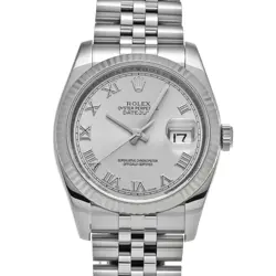 ROLEX 6/11  DATEJUST 116234 Z NUMBER 2006 SILVER WATCH WRISTWATCH R45_0609