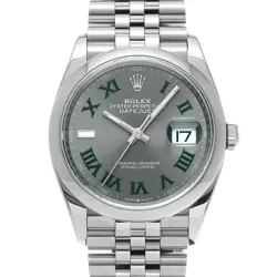ROLEX 6/11  DATEJUST 36 126200 RANDOM SERIAL SLATE WATCH WRISTWATCH R45_0609