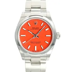 ROLEX OYSTER PERPETUAL 31 WATCH 277200 RANDOM SERIAL RED BOYS
