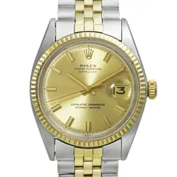 ROLEX DATEJUST WIDE BOY CIRCA 1971 REF.1601 ANTIQUE MEN'S WRISTWATCH