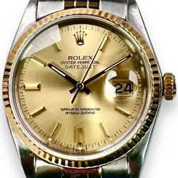 ROLEX DATEJUST 16013 36 MM CHAMPAGNE