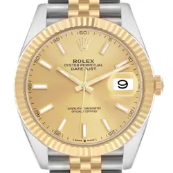 ROLEX DATEJUST 41 STEEL YELLOW GOLD AUTOMATIC MENS WATCH 126333