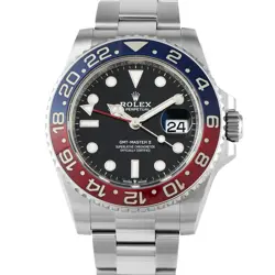 ROLEX GMT-MASTER II PEPSI STEEL OYSTER WATCH 126710BLRO