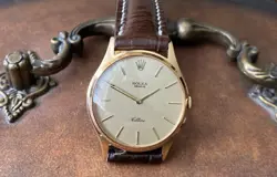 RARE VINTAGE ROLEX CELLINI CAL. 1600 MOVEMENT IN NOS GF SKELETON BACK CASE!