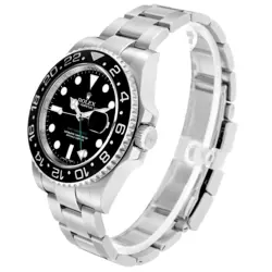 ROLEX GMT MASTER II GREEN HAND STEEL AUTOMATIC MENS WATCH 116710