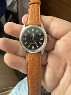 ROLEX EXPLORER 114270 - WATCH ONLY ON STRAP - NO HOLES CASE (D SERIES)