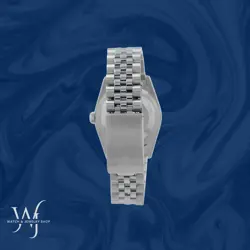Rolex Datejust 16220 36mm Mens Steel Salmon Roman Num Dial Engine-Turned Jubilee