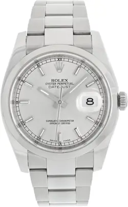 ROLEX DATEJUST 116200 STAINLESS STEEL 36MM AUTO WATCH