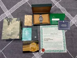 ROLEX DATE 15200 BOX AND PAPERS 1991 GRAY DIAL ORIGINAL CONDITION NICE!!!
