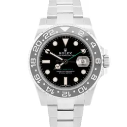 MINT 2019 PAPERS ROLEX GMT-MASTER II BLACK GREEN STAINLESS 40MM 116710 LN BOX