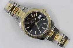 ROLEX DATEJUST 41 126333 BLACK INDEX DIAL OYSTER BAND BOX & PAPERS YEAR 2020