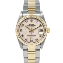 ROLEX DATEJUST 31 GOLD & STEEL 68273 IVORY JUBILEE ARABIC, OYSTER - PRE-OWNED