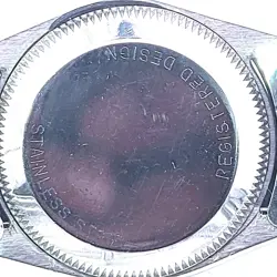 Rolex Oyster Perpetual Date 6516 Silver Dial Stainless Steel Lady Bracelet Watch