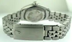 Rolex Oyster Perpetual Date 6516 Silver Dial Stainless Steel Lady Bracelet Watch