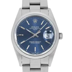 ROLEX OYSTER PERPETUAL DATE 15200 BLUE BAR Y NUMBER SECOND HAND MENS