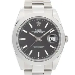 ROLEX DATEJUST 41 126300 BLACK OYSTER WARRANTY 2024 BOX/PAPER