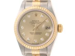 ROLEX AUTOMATIC DATEJUST 26 69173G CHAMPAGNE 10PD K18YG #109