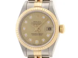 ROLEX DATE JUST 69173G YG RADIUS #129