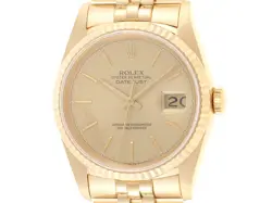 ROLEX DATEJUST 36 16238 CHAMPAGNE K18YG AUTOMATIC #005