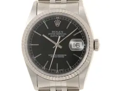 ROLEX DATE JUST 16234 BLACK AUTOMATIC AUTOMATIC WG X#. #074