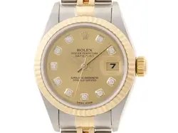 ROLEX DATEJUST 26MM 69173G K18YG 10P DIAMONDS AUTOMATIC WINDING #097