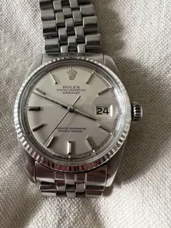 ROLEX DATEJUST REF1601 OVERHAULED AUTOMATIC WINDING STAINLESS STEEL SILVER DIAL