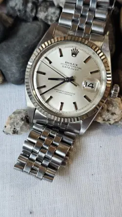 VINTAGE ROLEX 1601 PIE-PAN DIAL MEN'S AUTOMATIC WATCH 1969