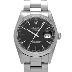 ROLEX DATEJUST 16200 BLACK WATCH 674099