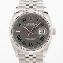 ROLEX DATEJUST 126200 SS SS AT SLATE DIAL 3 EXTRA LINKS