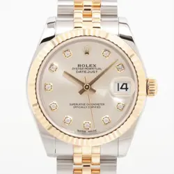 ROLEX DATEJUST 178273G SS×YG SS×YG AT SILVER-FACE 5 EXTRA LINKS