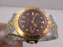 ROLEX GMT-MASTER 16753 TIGER EYE SANGUE DI PICCIONE NIPPLE DIAL YEAR 1981 18Kt