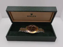 ROLEX GMT-MASTER 16753 TIGER EYE SANGUE DI PICCIONE NIPPLE DIAL YEAR 1981 18Kt