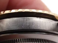ROLEX GMT-MASTER 16753 TIGER EYE SANGUE DI PICCIONE NIPPLE DIAL YEAR 1981 18Kt