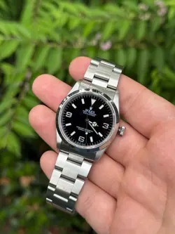 ROLEX EXPLORER MEN'S BLACK DIAL 36MM WATCH - 14270 (WATCH ONLY) TRITIUM