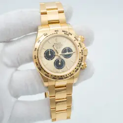 ROLEX DAYTONA 40MM YELLOW GOLD CHAMPAGNE INDEX DIAL & GOLD BEZEL 126508