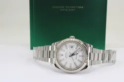 Rolex 41 mmn. Date-Just II Model 116334 White Dial Plus One Extra Dial