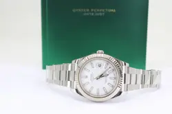Rolex 41 mmn. Date-Just II Model 116334 White Dial Plus One Extra Dial