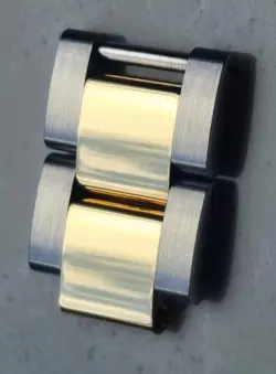 ROLEX SUBMARINER BI-METAL STAINLESS 18CT GOLD LINKS 2 LINKS