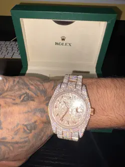 Diamond Rolex Datejust | Moissanite VVS D Color | 36mm