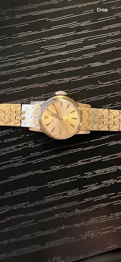 SOLID 18K VINTAGE LADIES BRACELET ROLEX WATCH