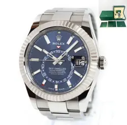 2025 ROLEX SKY-DWELLER 336934 42MM BLUE DIAL STAINLESS STEEL BOX PAPERS